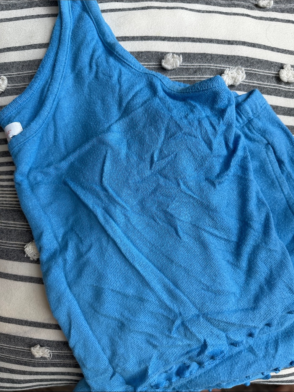 Colsie Bright Blue Pajama Tank Top and Shorts